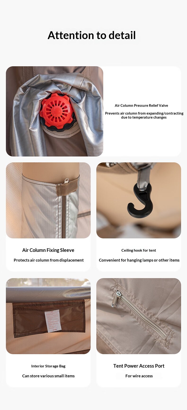 Two Bedrooms One Living Room Inflatable Tent 1606f90a8fea4834a8e0b410011eaeb1