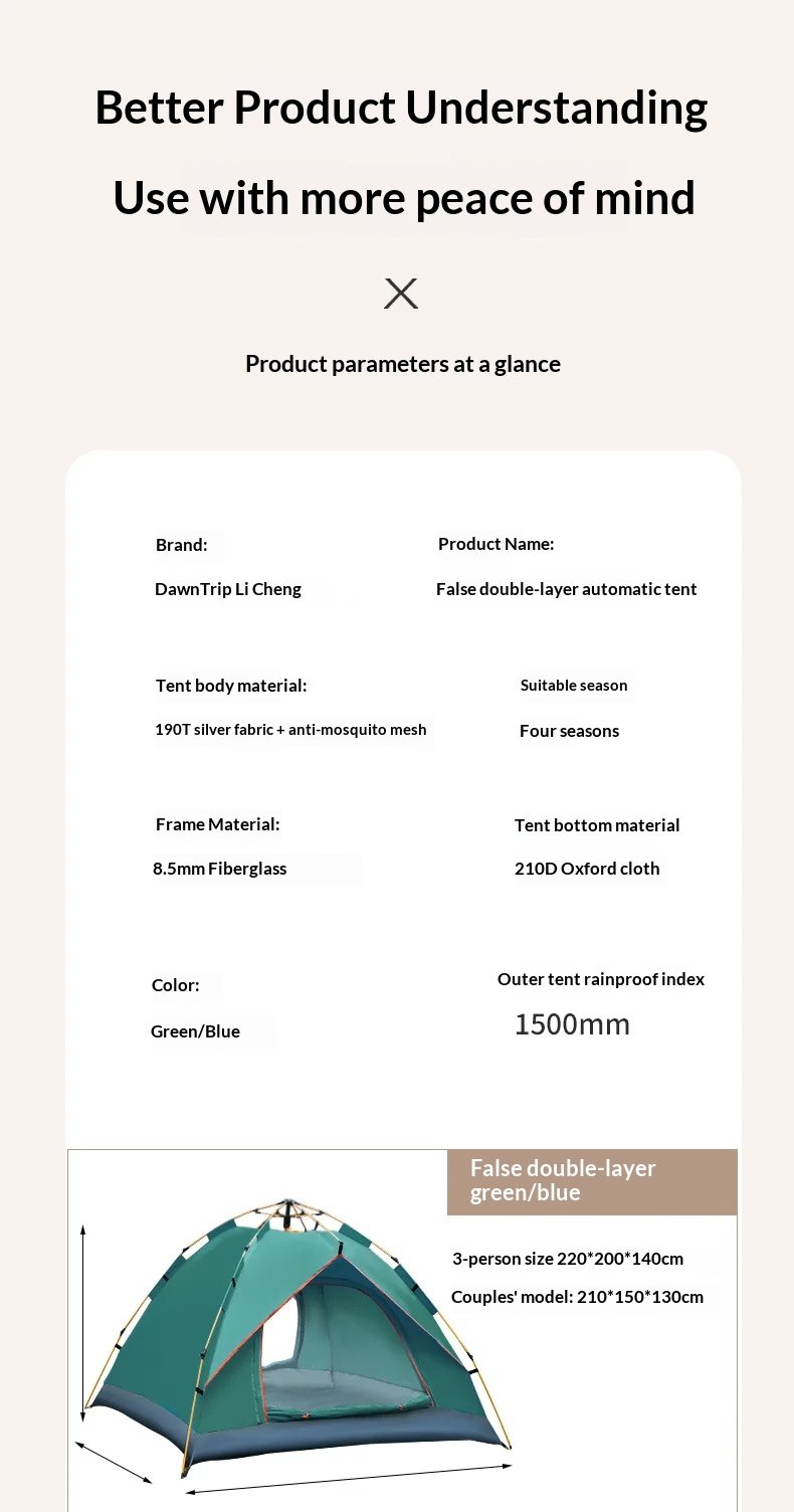 Double-Layer Automatic Tent undefined
