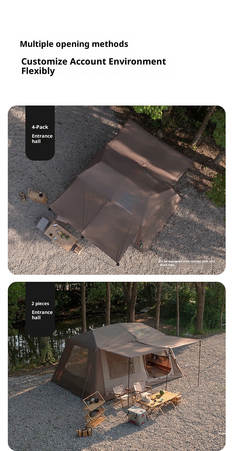 Two Bedrooms One Living Room Inflatable Tent Cdbdbb3a99734fada72db410011e9c35