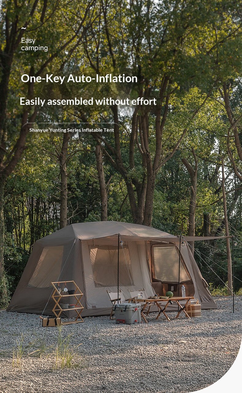 Two Bedrooms One Living Room Inflatable Tent E1e5f7d884b84464afbbb410011e6679