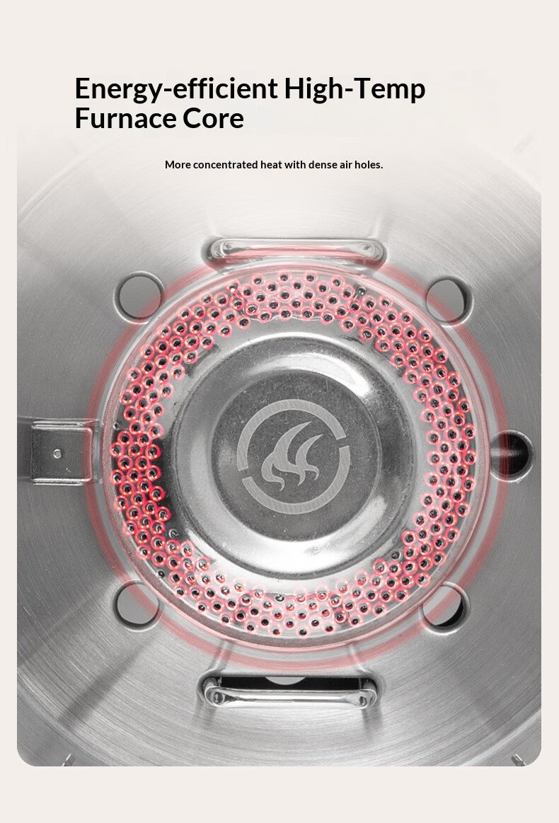 Portable Fierce Fire Windproof Three-Head Camping Stove 2294bb27f3c54bfd9c2ab42200f27055