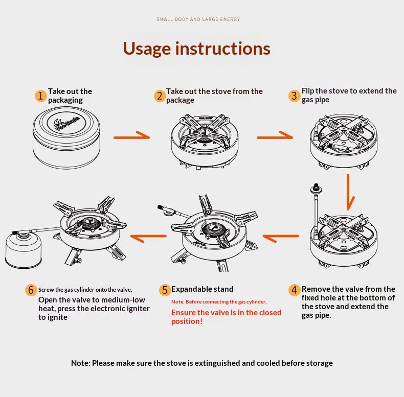 Portable Fierce Fire Windproof Three-Head Camping Stove 27a542f0e39a48d9bf31b42200f29d01