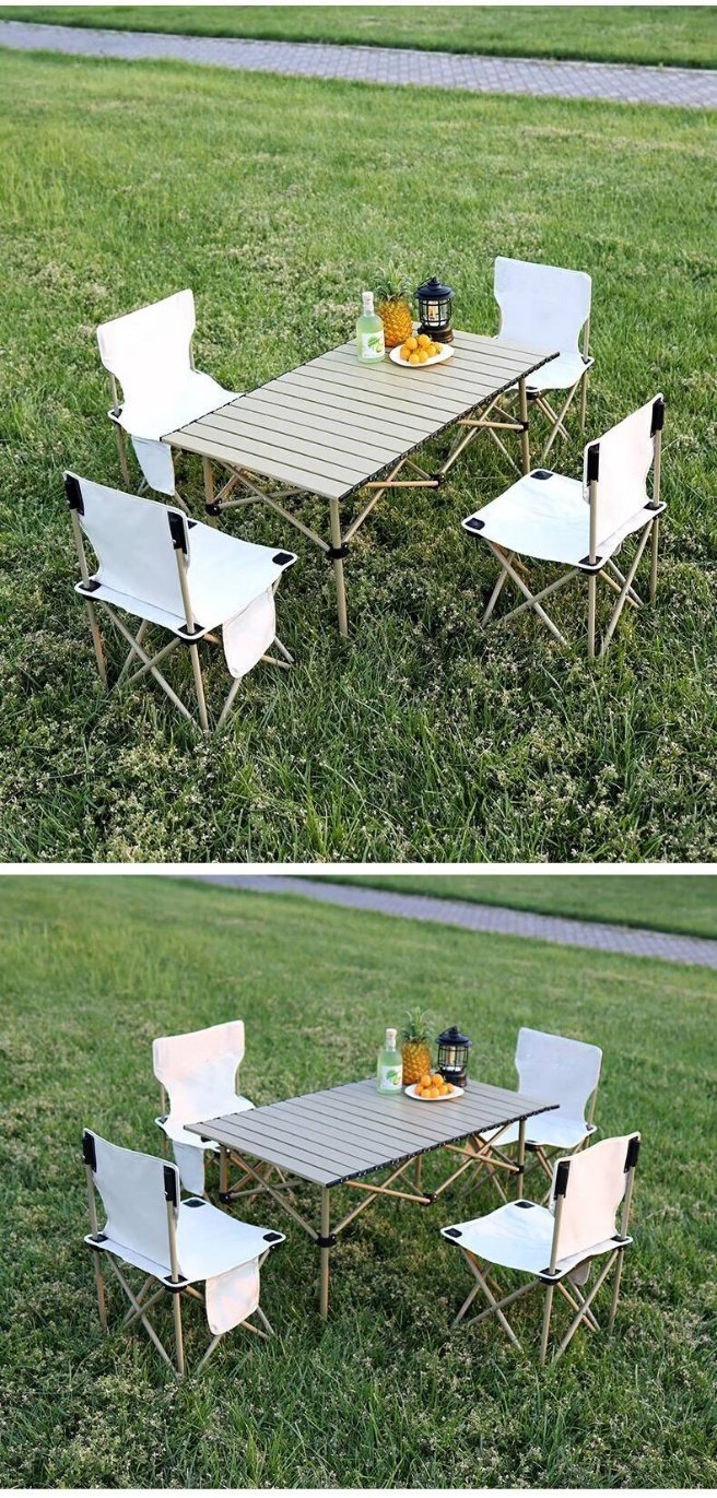 Camping Egg Roll Table and Chairs 3136304f396149a0b1deb42400d22cb1