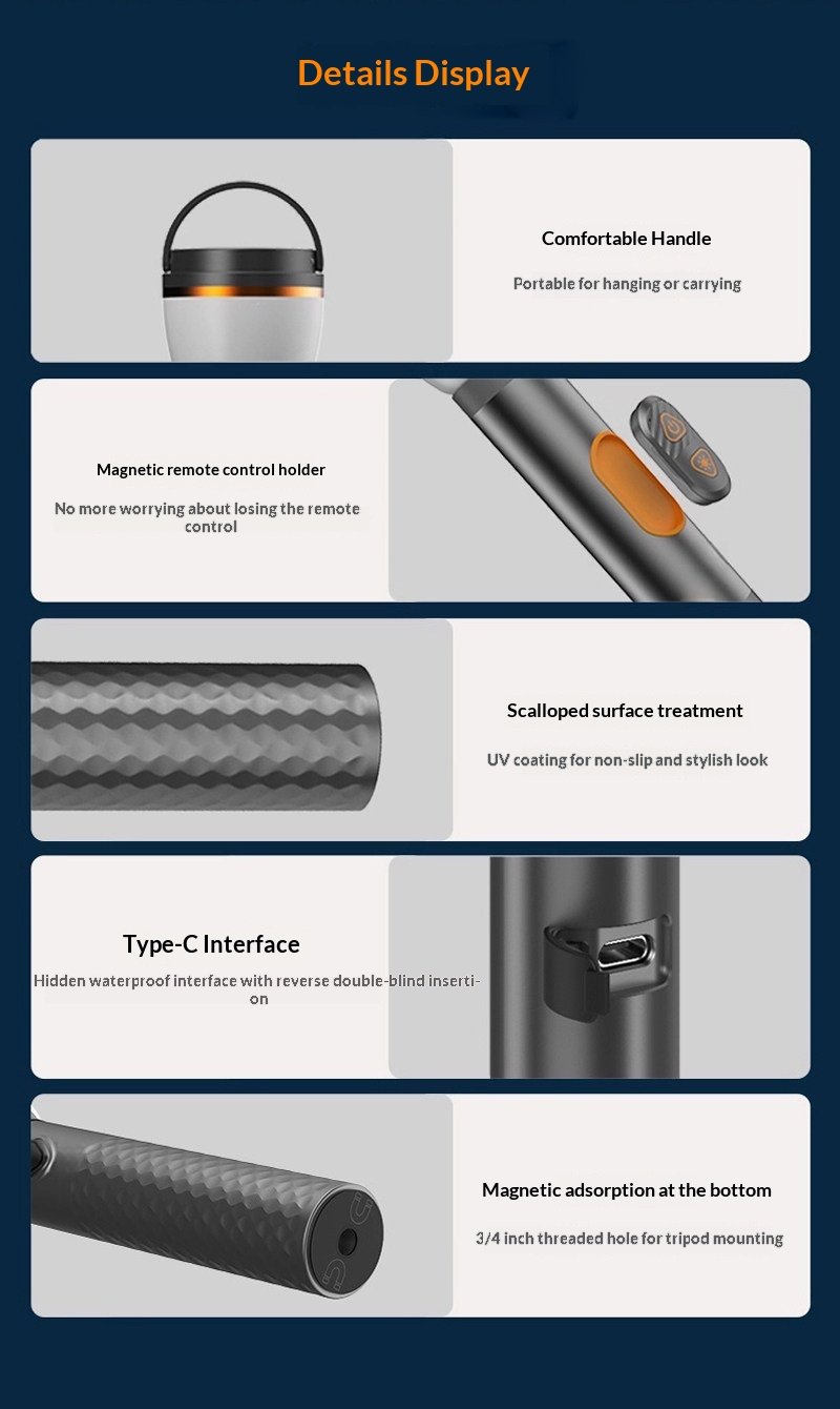 Magnetic Retractable Camping Lantern 3fea3daeb7e74d71ac00b41e00db371a