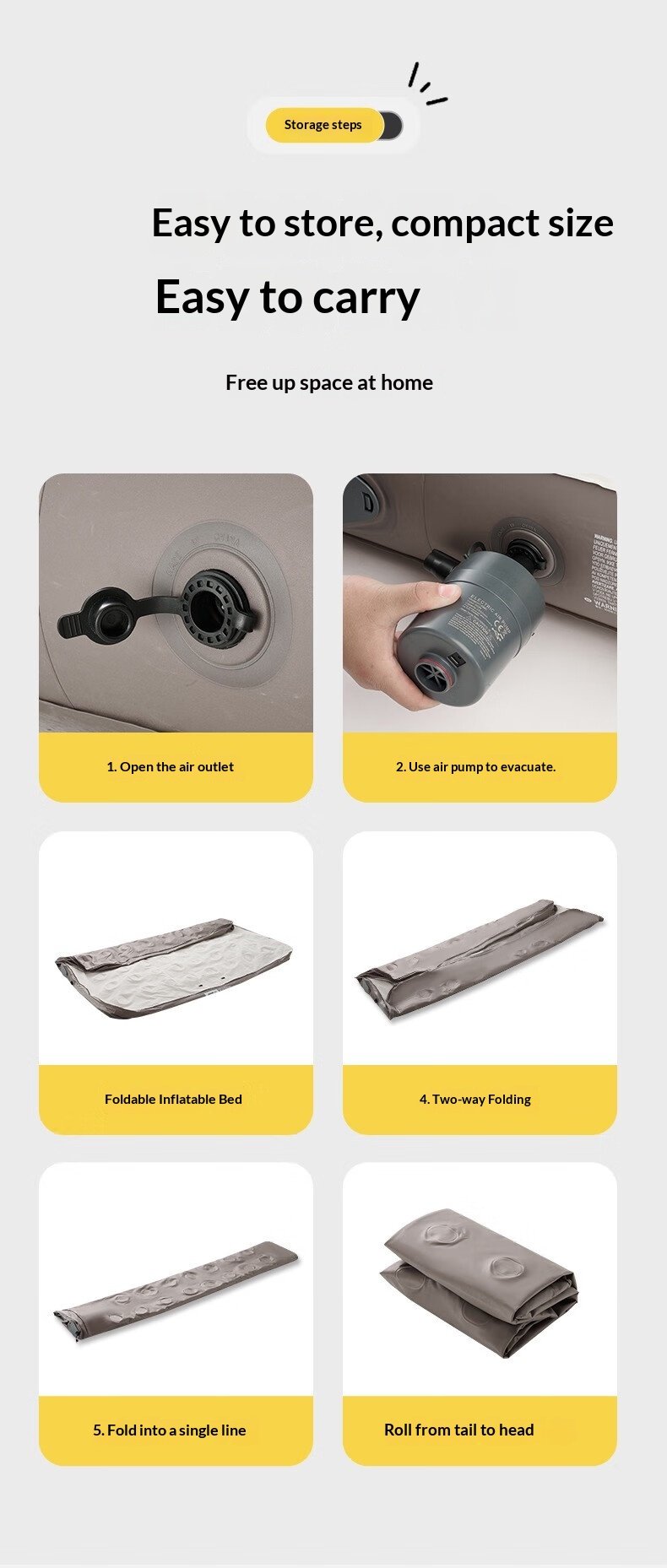 Double Automatic Inflatable Air Mattress 61ee97084147402baa04b42200f91892