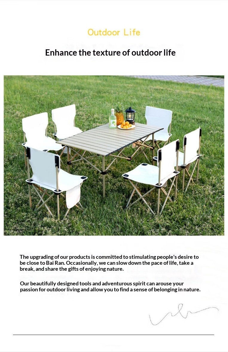 Camping Egg Roll Table and Chairs 850a997fe7d94524ac46b42400d251fd