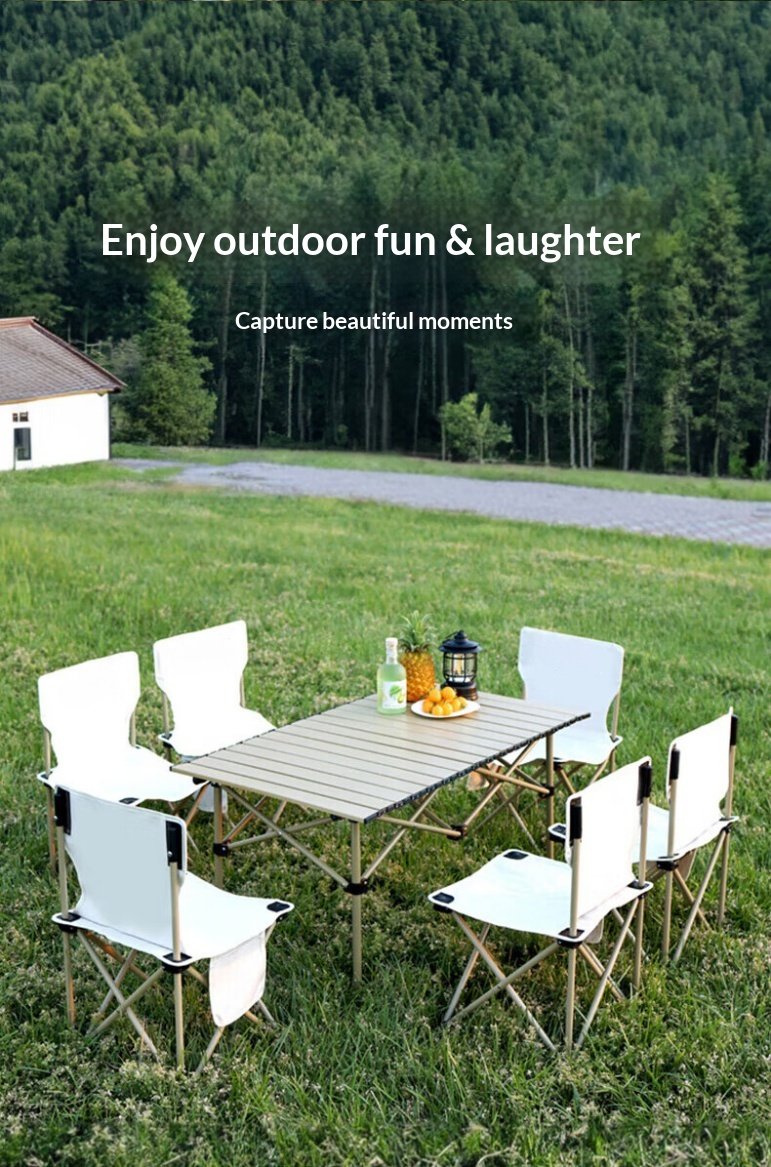 Camping Egg Roll Table and Chairs 85adc0fefcc84d0f884ab42400d27e08