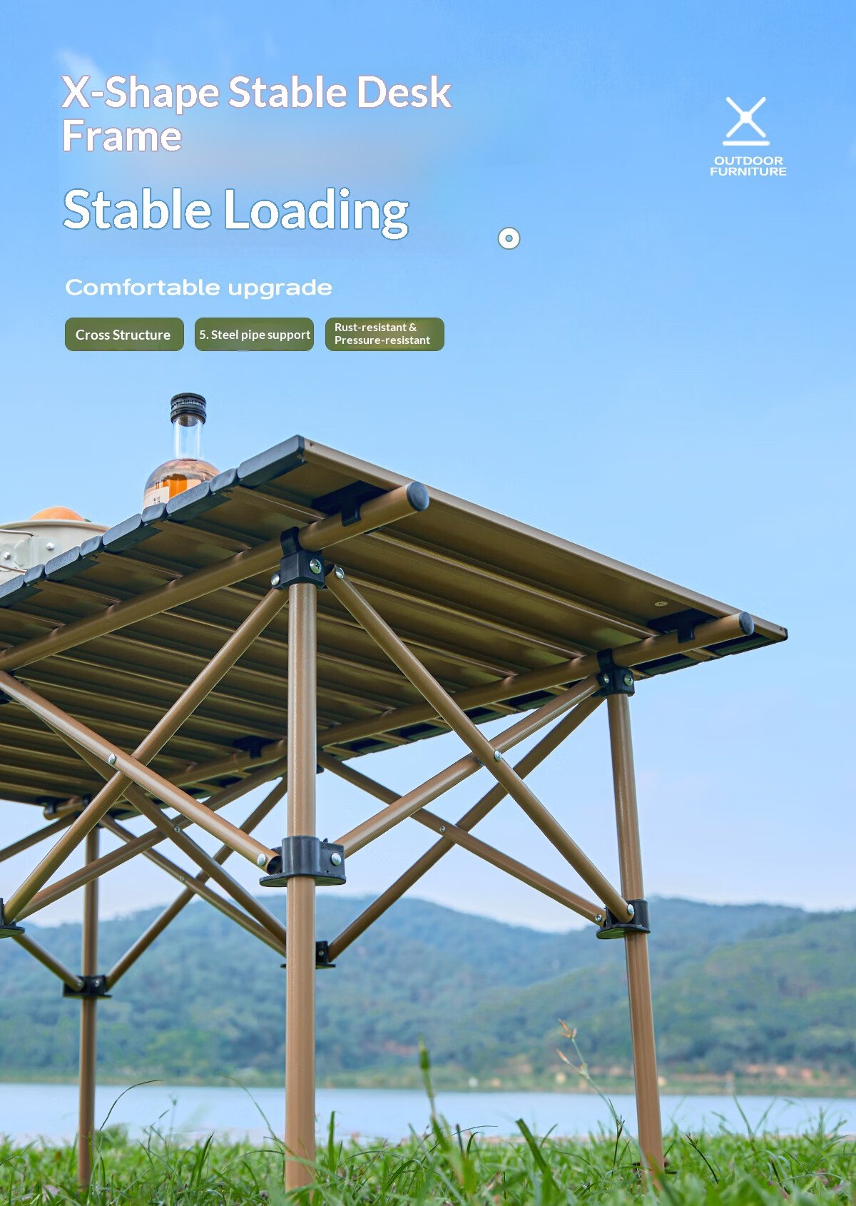 Outdoor 1 Table 4 Chairs Set D3bc31957ee14384a16fb42400c30c10