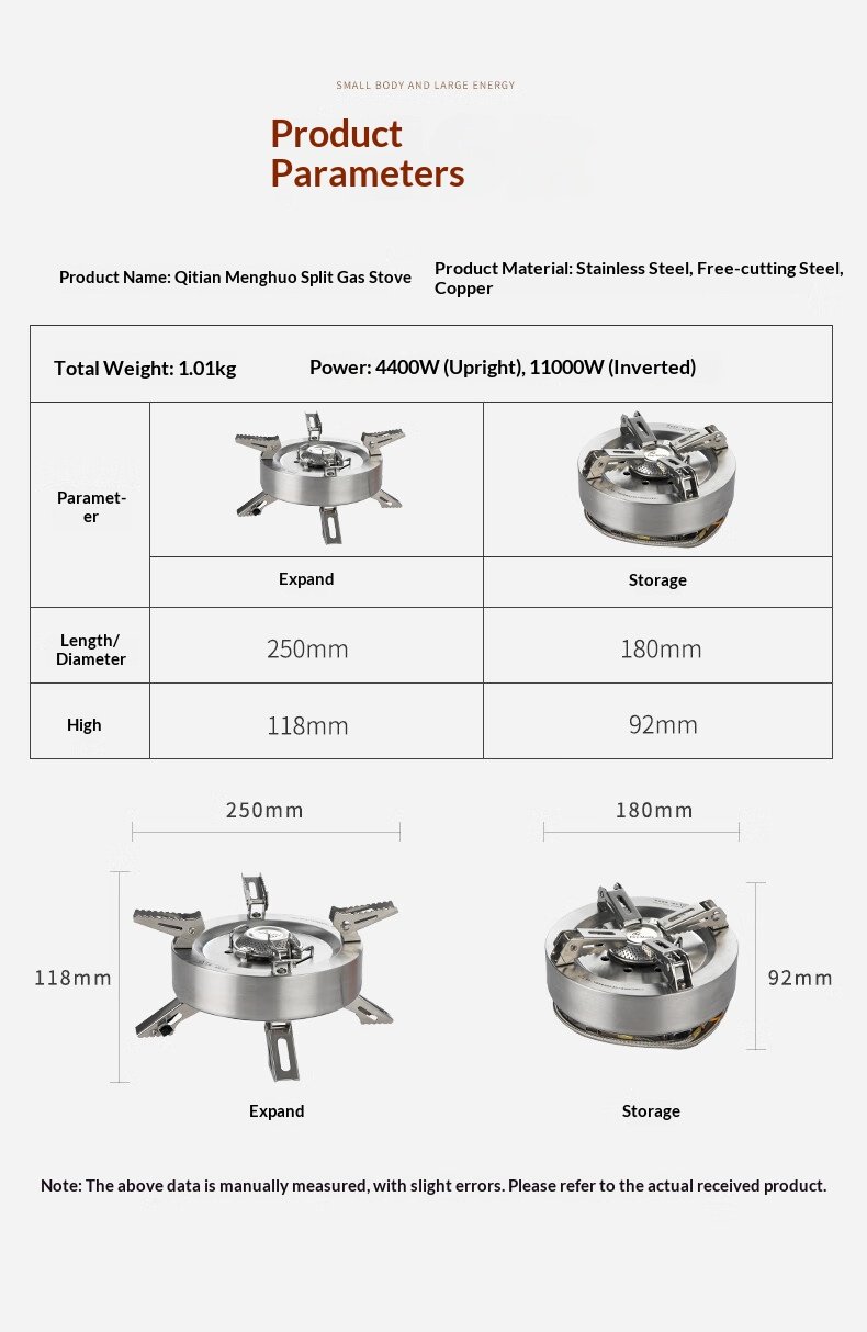 Portable Fierce Fire Windproof Three-Head Camping Stove F98cd89cb9d94baf8deab42200f293b3
